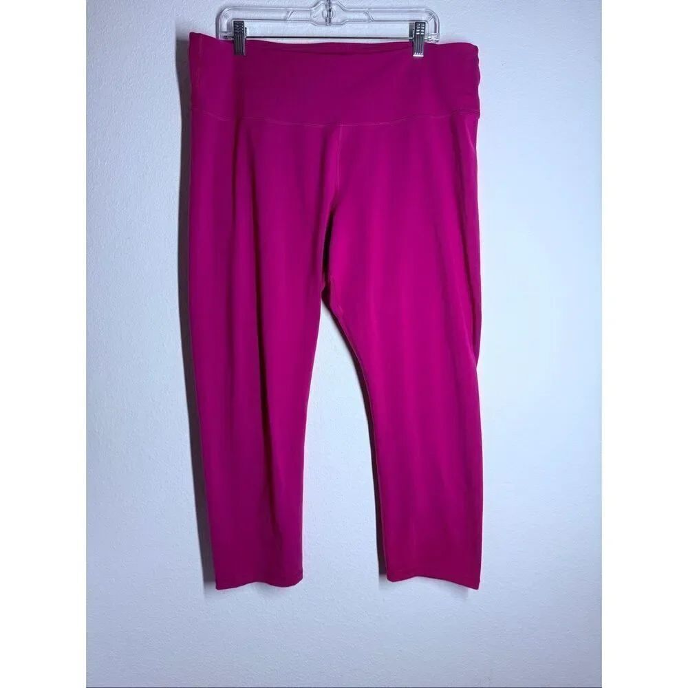 Old Navy Active PowerPress Go Dry Women’s High Rise Leggings Size XXL Tall Pink